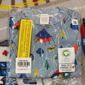 Hanna Andersson Blue Camping Print Pajama Set